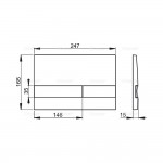 Клавиша AlcaPlast серия M1710/1720-1/ M1721/ M1722 Клавиша AlcaPlast серия M1710/1720-1/ M1721/ M1722